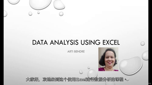 Excel 数据分析实战课程  (中文字幕英文视频教程)