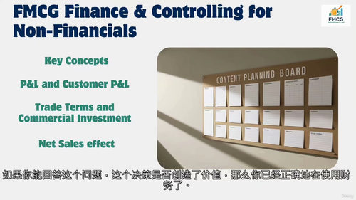 快消品非财务人员财务与管控实务(英文视频中文外挂字幕教程)