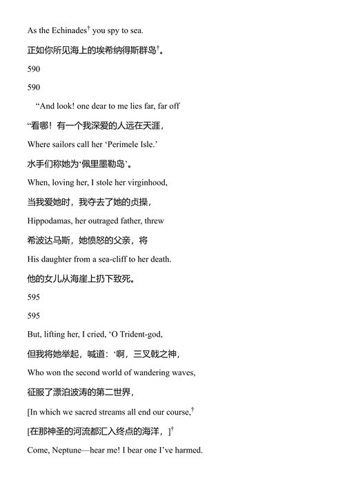 奥维德的《变形记》 C.卢克·苏西 译 (中英对照电子书)