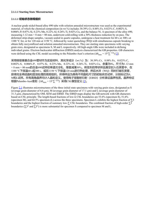 奥氏体合金的晶界工程：聚焦于3D表征的核材 (中英对照电子书)