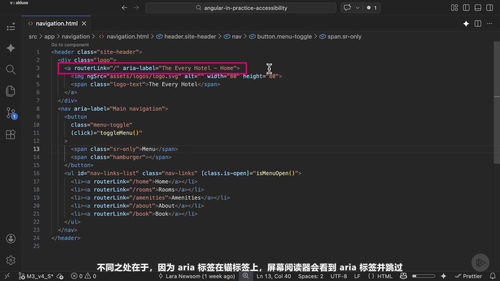 Angular实战:无障碍访问 (英文课程中文字幕)