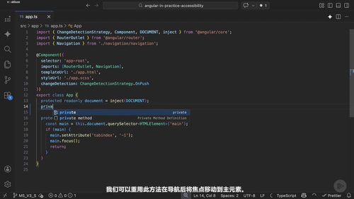 Angular实战:无障碍访问 (英文课程中文字幕)