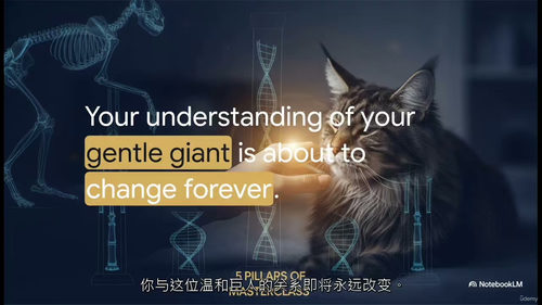 缅因猫大师课——巨型猫咪全方位养育指南 (英文视频中文外挂字