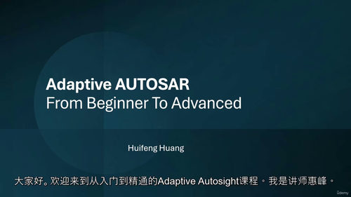 自适应AUTOSAR从入门到实操精通 (中文字英文视频教程)