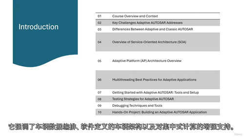 自适应AUTOSAR从入门到实操精通 (中文字英文视频教程)