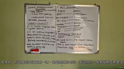 斯瓦希里语入门视频课