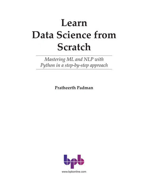 Python数据科学从入门到实践 普拉希尔特·帕德曼 (英文