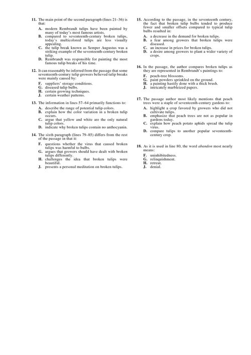 官方ACT阅读指南 ACT （中英对照电子书）