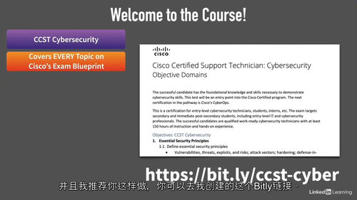 思科认证支持技术员(CCST)网络安全认证备考课程 (中文字