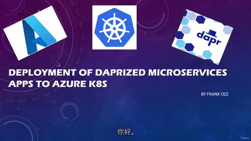 基于Dapr的微服务Kubernetes云端部署实战 (英文
