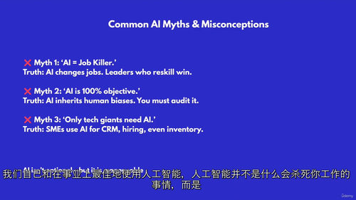 商业领袖AI攻略：掌握AI战略，引领商业变革（中文字幕英文视