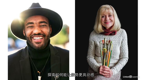 创意商务人像摄影：人物姿态塑造全攻略 (中文字幕英文视频教程