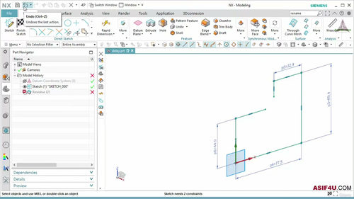 Siemens NX 1847 高级草图设计训练 (英文课程