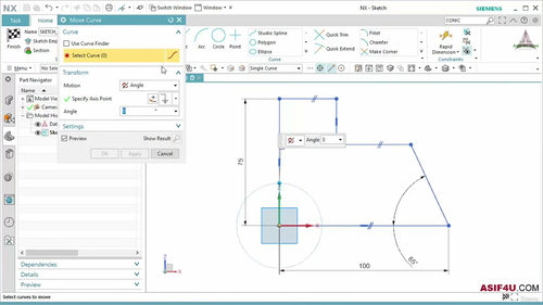 Siemens NX 1847 高级草图设计训练 (英文课程