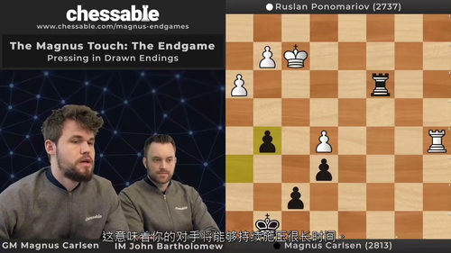 [中字] 国际象棋棋王芒努斯・卡尔森的残局技巧（中文字幕英文