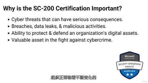 [中字] SC-200：微软安全运营分析师实战培训（中文字幕