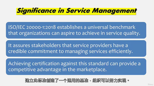 ISO IEC 20000-1 2018 服务管理体系核心指