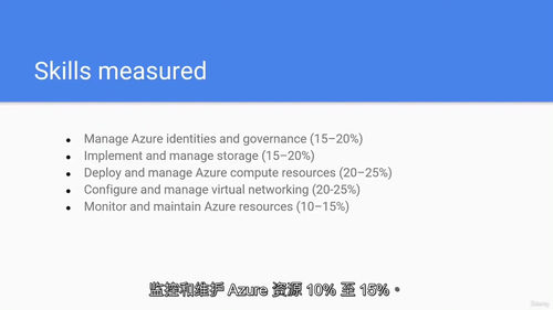 [中字] Az-104：Azure 管理员前置必备课程（中文