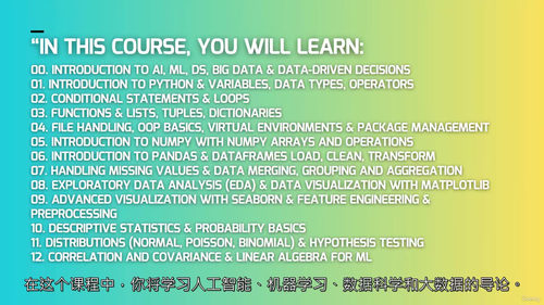 AI数据科学Python实战课
