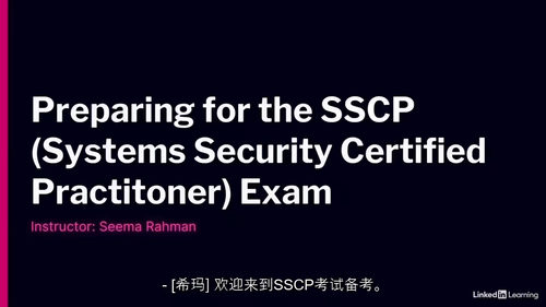 [中字] ISC2 系统安全认证从业人员（SSCP）备考课程