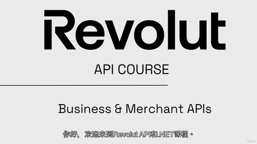 [中字] .Net 环境下 Revolut API 实战：商