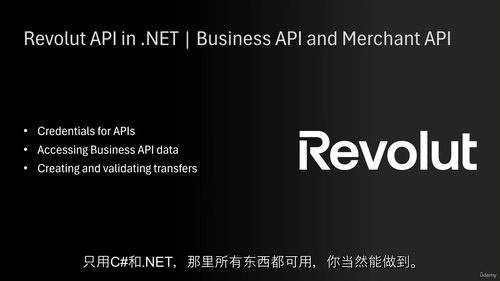 [中字] .Net 环境下 Revolut API 实战：商