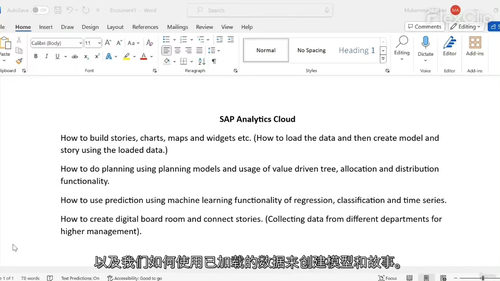 [中字] SAP Analytics Cloud（SAC）仪