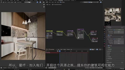[中字] Blender 室内建筑可视化实战课程（中文字幕英