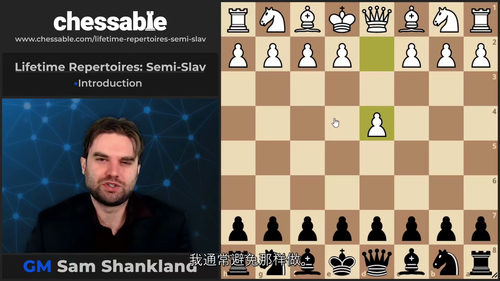 山姆·尚克兰特级大师半斯拉夫防御系统精讲(英文视频中文外挂字