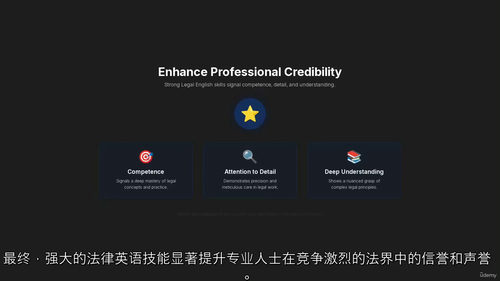 法律英语精通：法律专业学生全能课程  (中文字幕英文视频教程