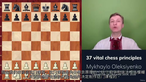 国际象棋37条核心法则 (中文字幕英文视频教程)