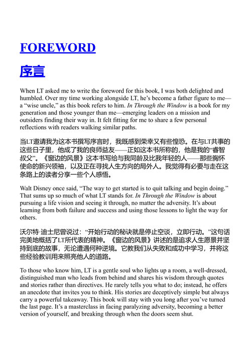 透过窗户 陆林涛 (中英对照电子书)