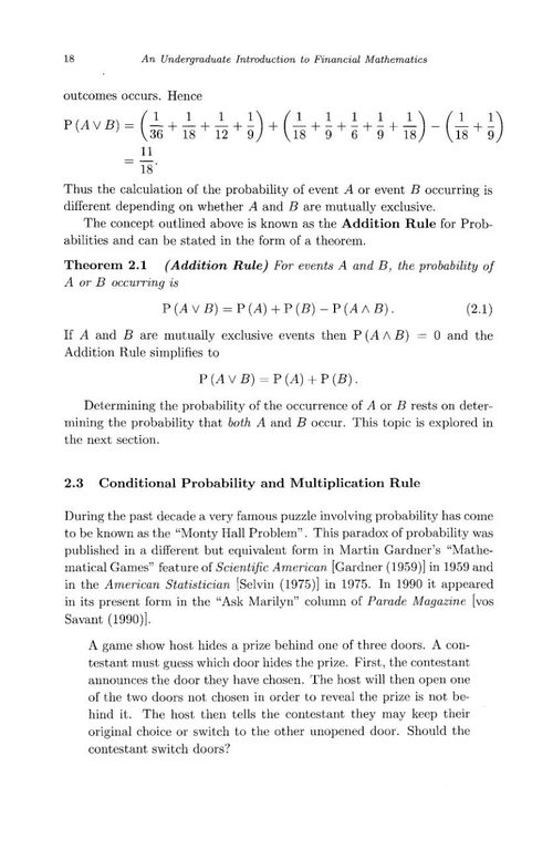 金融数学本科生入门 J. 罗伯特·布坎南 (英文电子书)