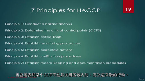 HACCP实操进阶指南 (中文字幕英文视频教程)