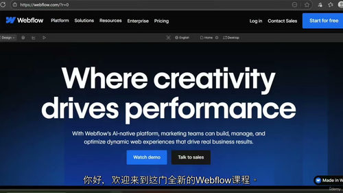Webflow从零到建站精通