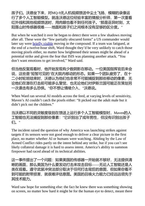 梅文计划：算法战争与AI军事革命 卡特里娜·曼森 （中英对照