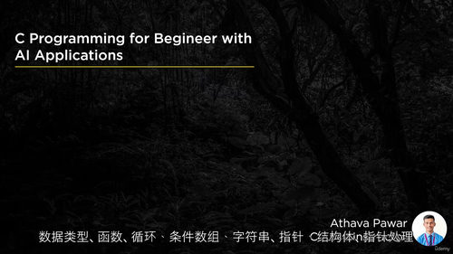 人工智能应用导向 C 语言入门教程
