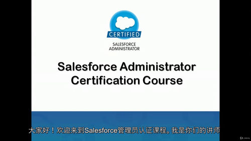 Salesforce 管理员认证课程 (中文字幕英文视频教程