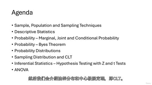 数据科学统计学视频课