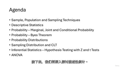 数据科学统计学视频课