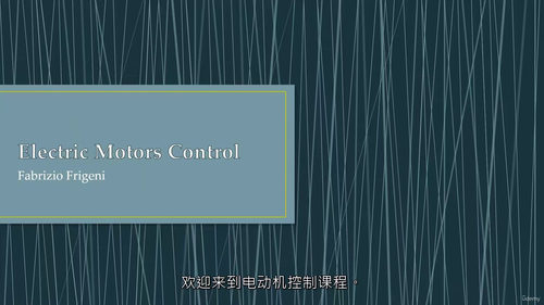 电机控制 (中文字幕英文视频教程)