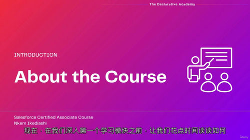 Salesforce平台基础认证课程