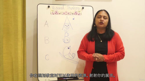 课堂视觉思维教学应用(中文字英文视频教程)