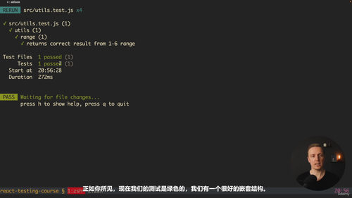 React测试实战：单元测试与端到端测试完全指南 (英文课程中文字幕)