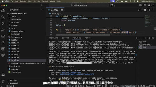 MLflow机器学习运维与LLMOps实战 (英文课程中文字幕)