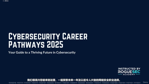 网络安全职业发展指南 2026 (英文课程中文字幕)