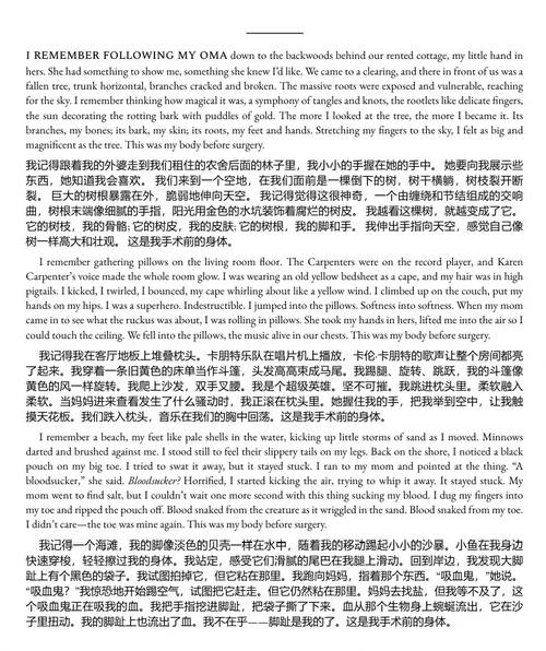 圆满之美：身体回忆录 (中英双语电子书）