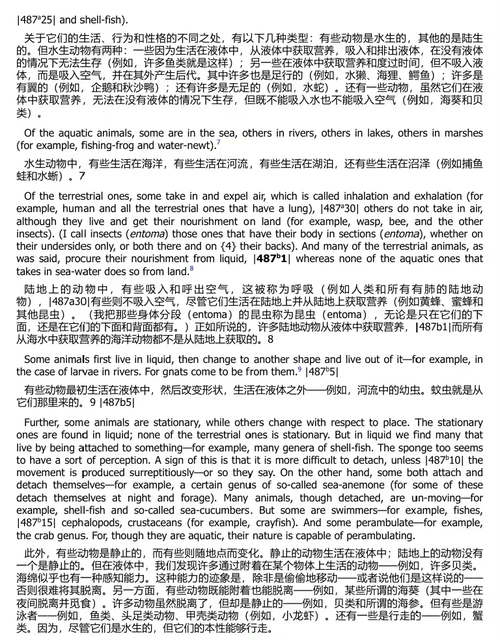 亚里士多德动物学三论（卷一）：动物志・动物之构造・动物之生殖