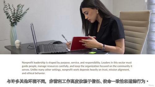 非营利组织领导与管理 (英文视频课程,中文外挂字幕)