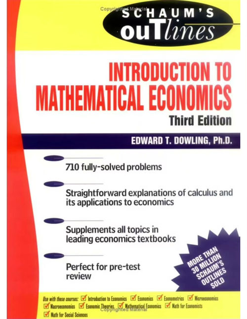 数学经济学导论 (Introduction to Mathe